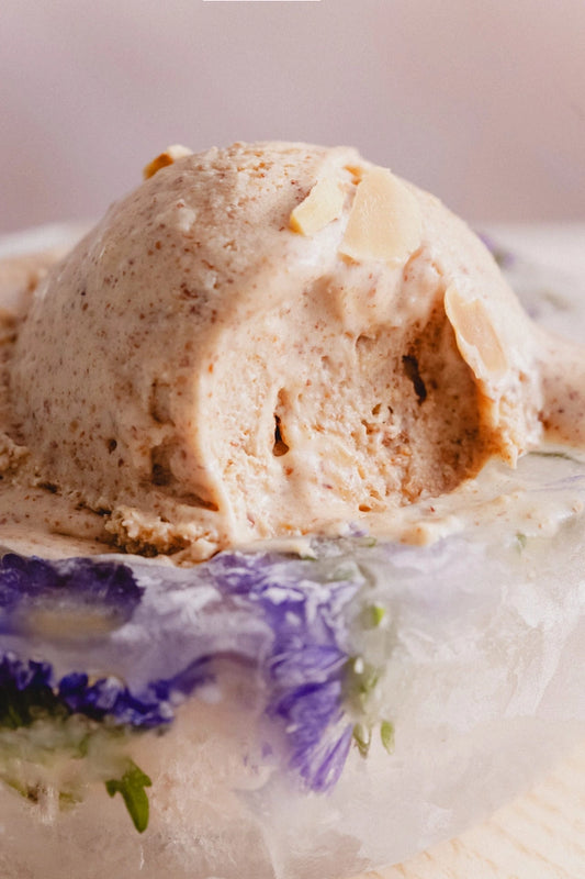 Helado de almendra y coco