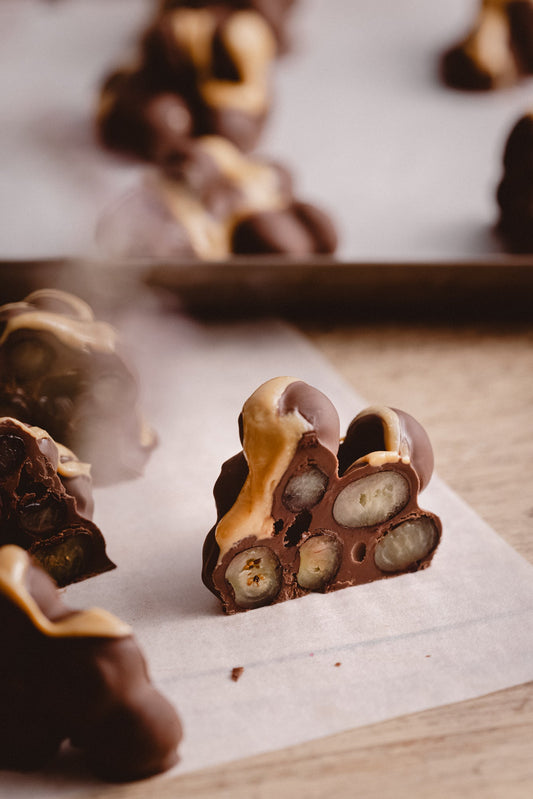 Arándanos con chocolate