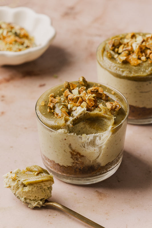 Cheesecake de pistachos