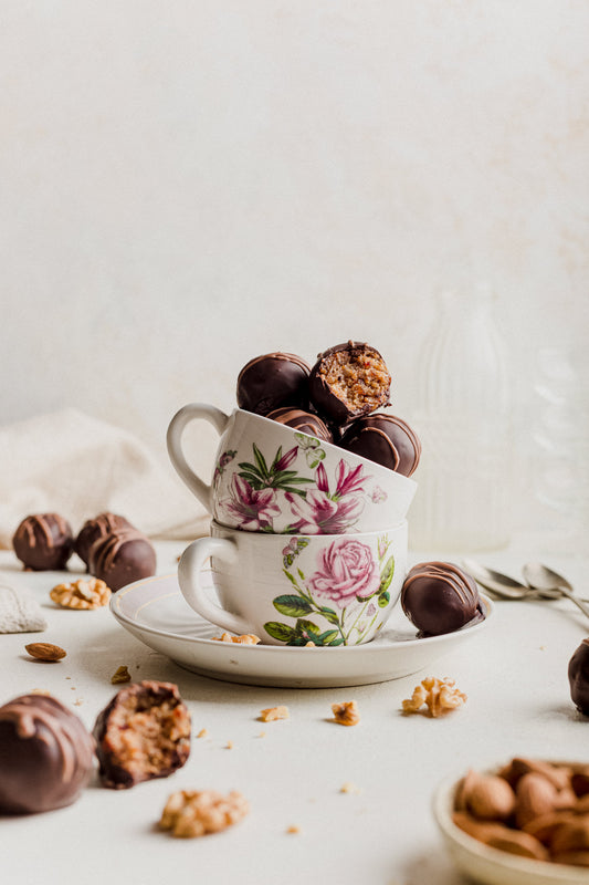 Bolitas proteicas de nueces y almendras