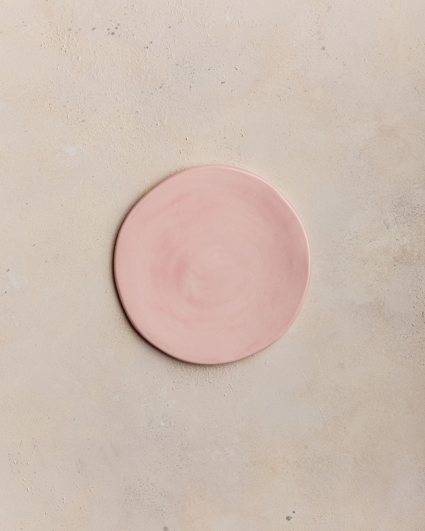 Plato Flat rosado brillante S