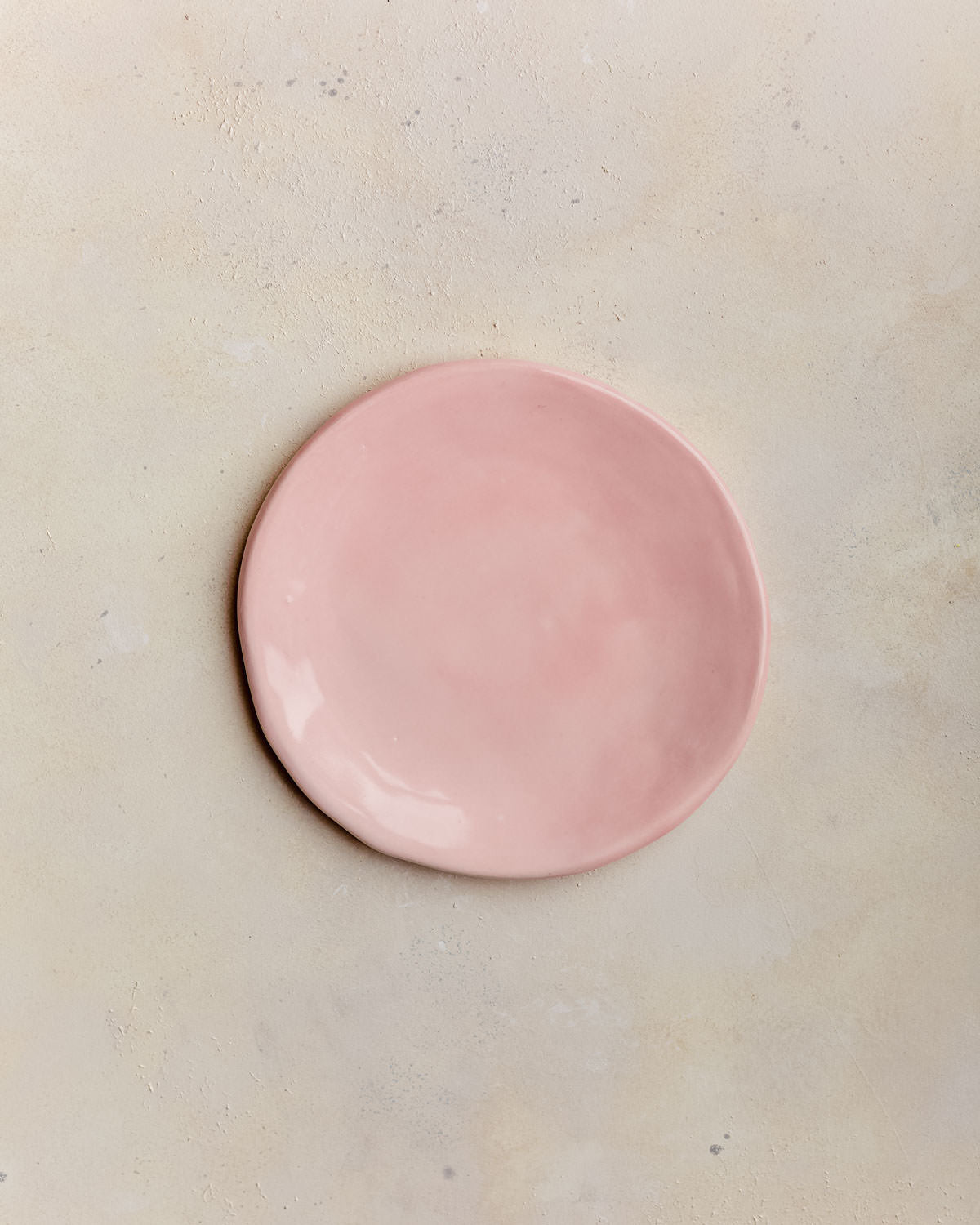 Plato Curved rosado brillante M