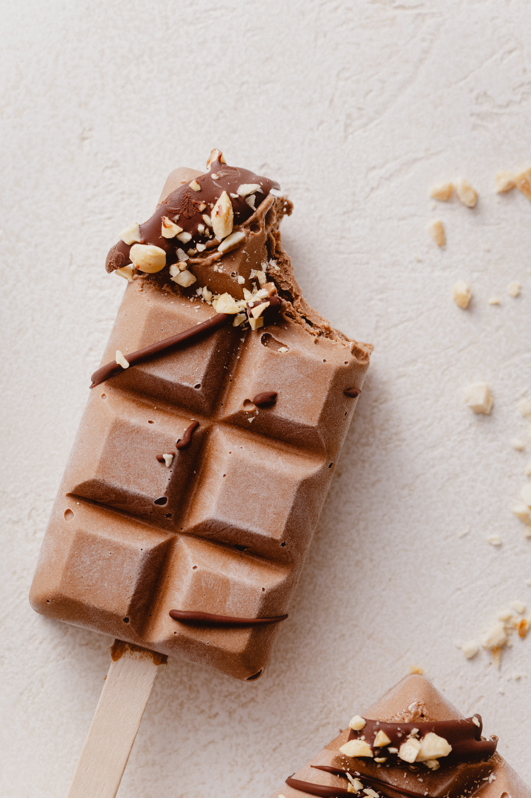 Helado de chocolate proteíco