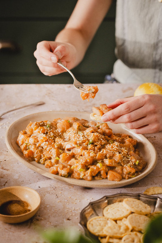 Tartar de salmón