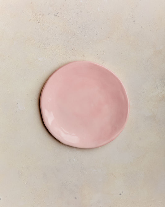 Plato Curved rosado brillante M